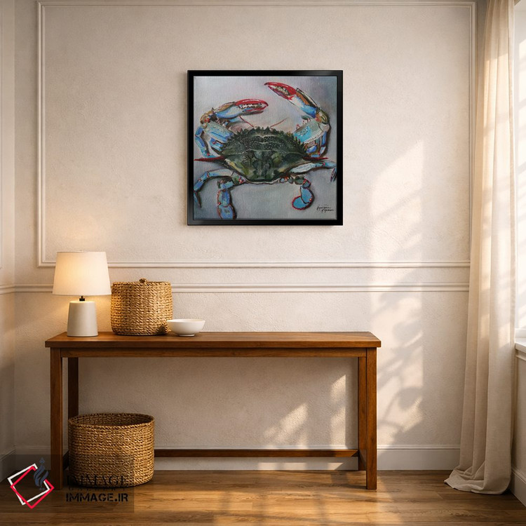 تابلو دکوراتیو خرچنگ خلیجی اثر کریستین کاینر - D6B