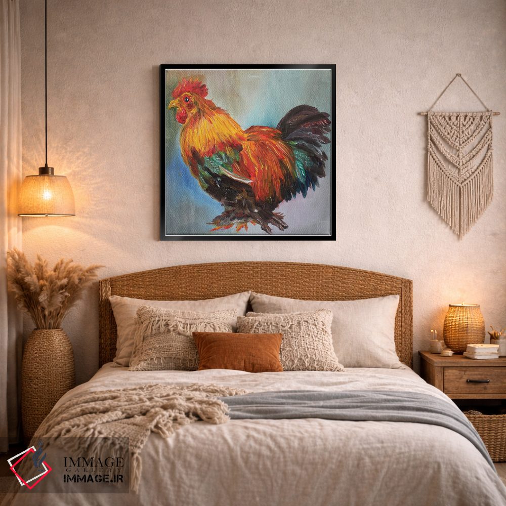 تابلو دکوراتیو خروس اثر کریستین کاینر - D3B