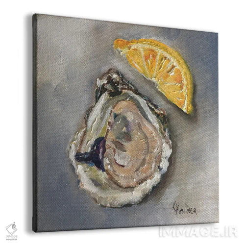 تابلو دکوراتیو صدف دو نیم شده اثر کریستین کاینر - نمای پرسپکتیو محصول