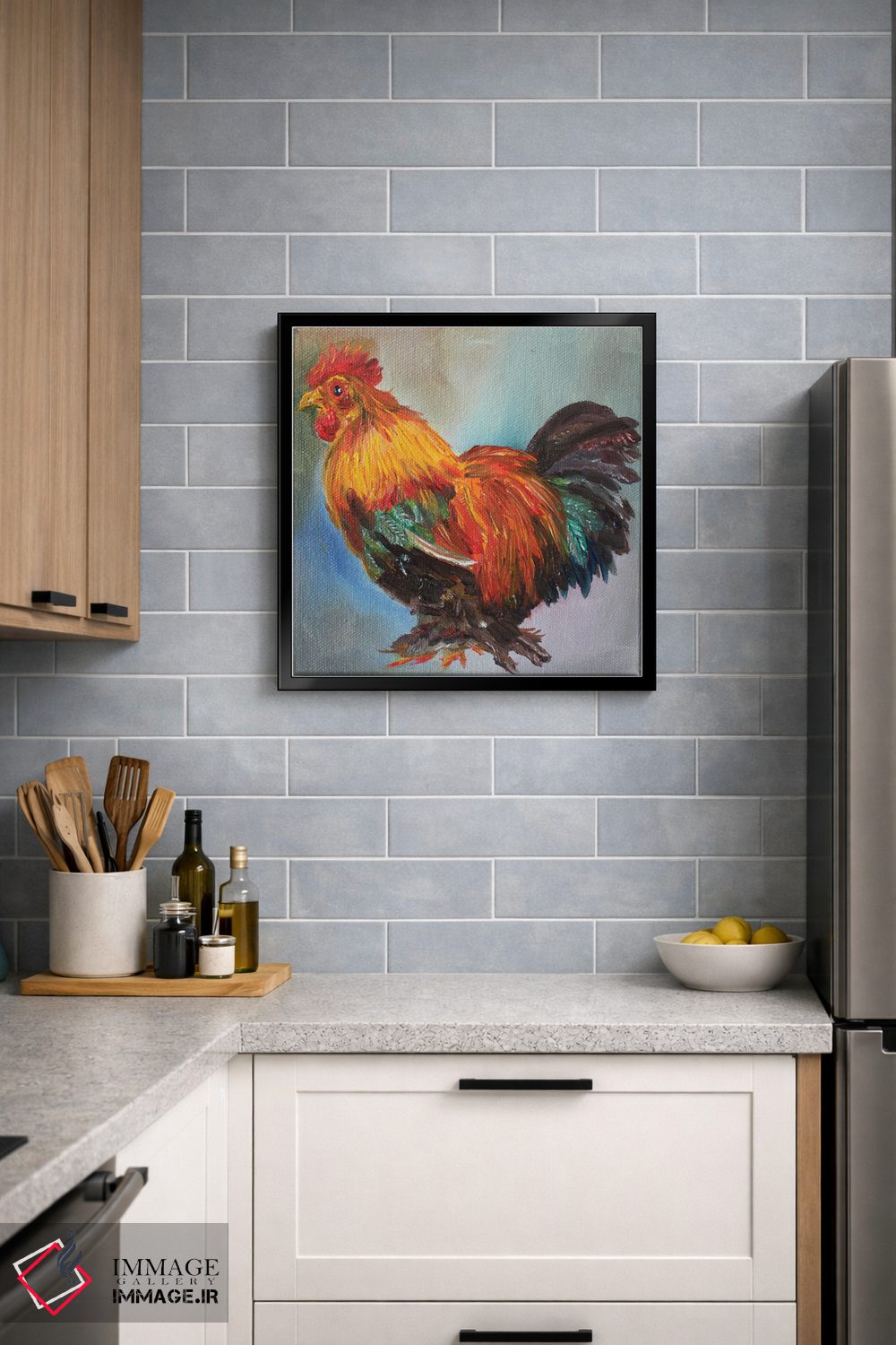 تابلو دکوراتیو خروس اثر کریستین کاینر - D4B