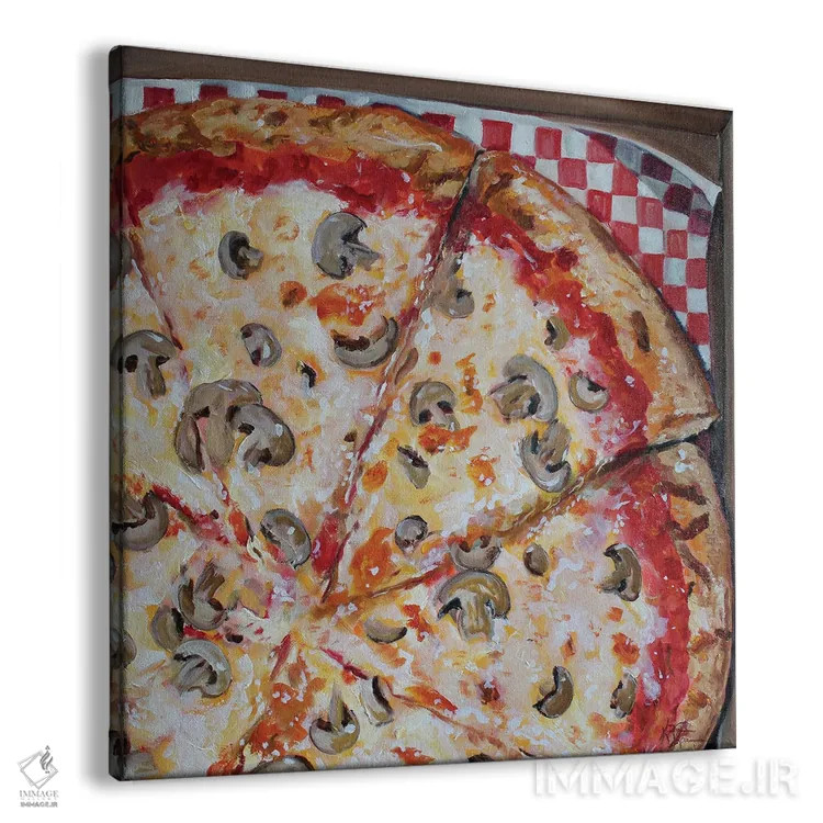 تابلو دکوراتیو شب پیتزا اثر کریستین کاینر - نمای پرسپکتیو محصول