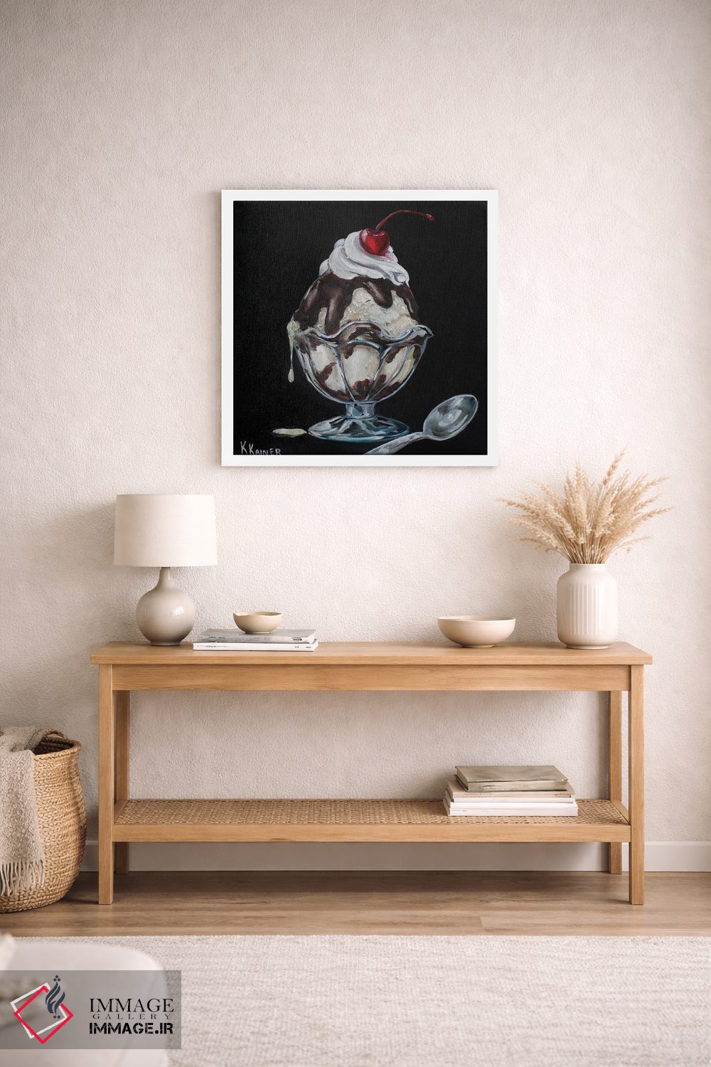 تابلو دکوراتیو ساندی شکلات داغ اثر کریستین کاینر - D3W