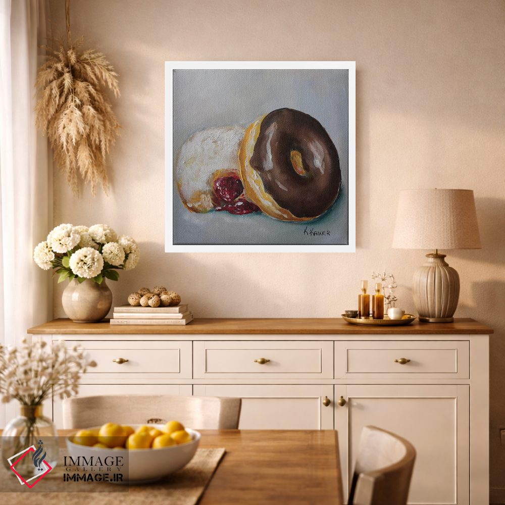 تابلو دکوراتیو دونات ها اثر کریستین کاینر - D1W