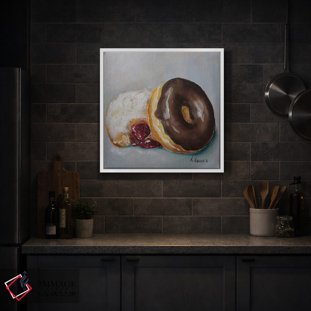 تابلو دکوراتیو دونات ها اثر کریستین کاینر - D2W