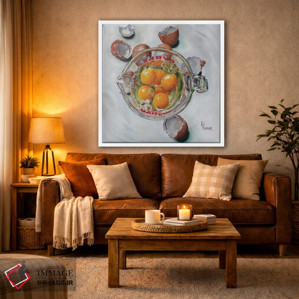 تابلو دکوراتیو تخم مرغ های اندازه گیری شده اثر کریستین کاینر - D2W