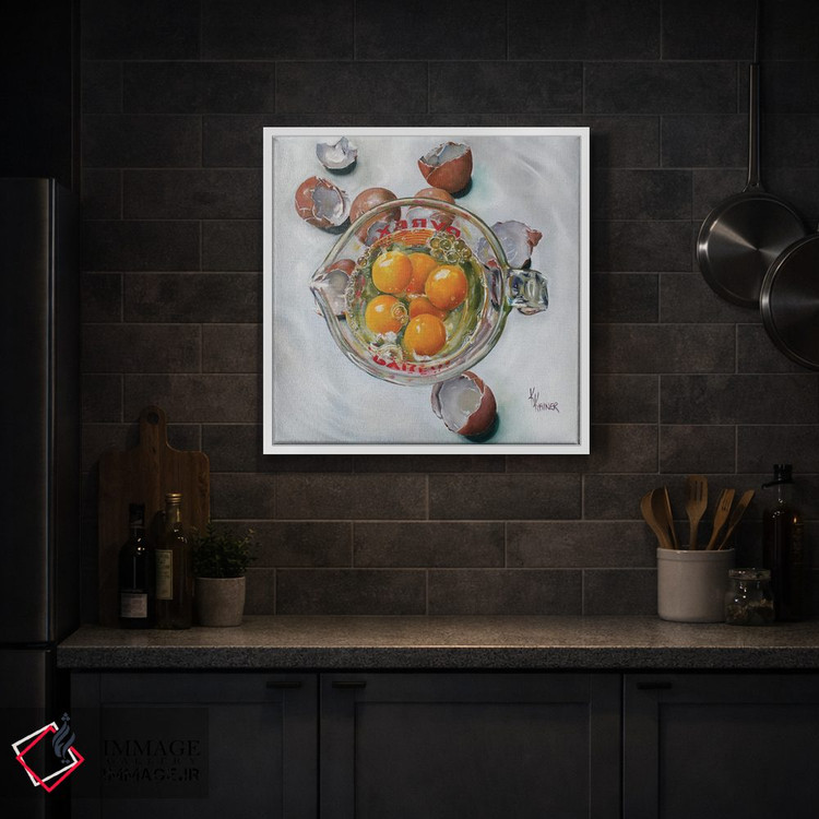 تابلو دکوراتیو تخم مرغ های اندازه گیری شده اثر کریستین کاینر - D1W