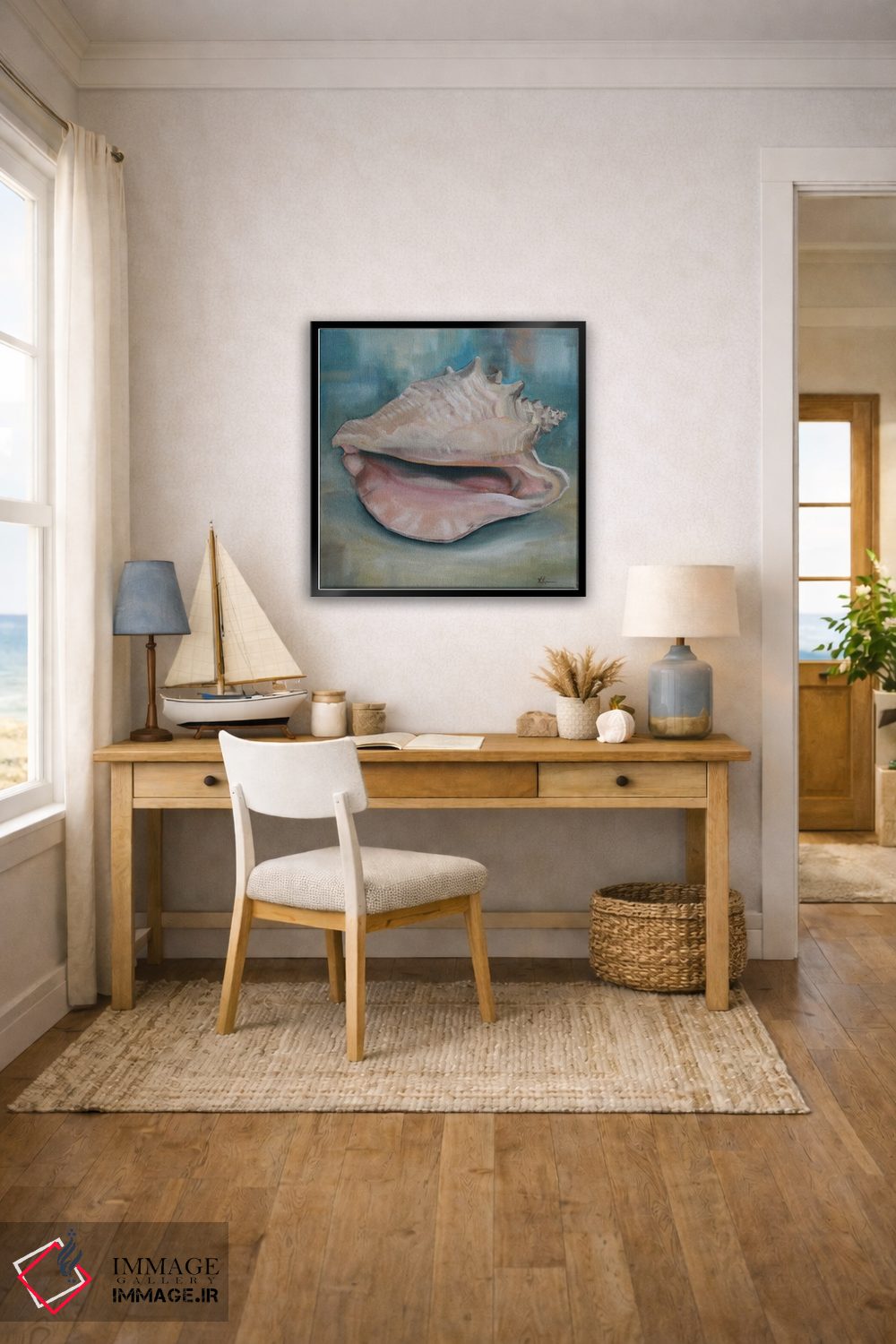 تابلو دکوراتیو صدف کونک اثر کریستین کاینر - D4B