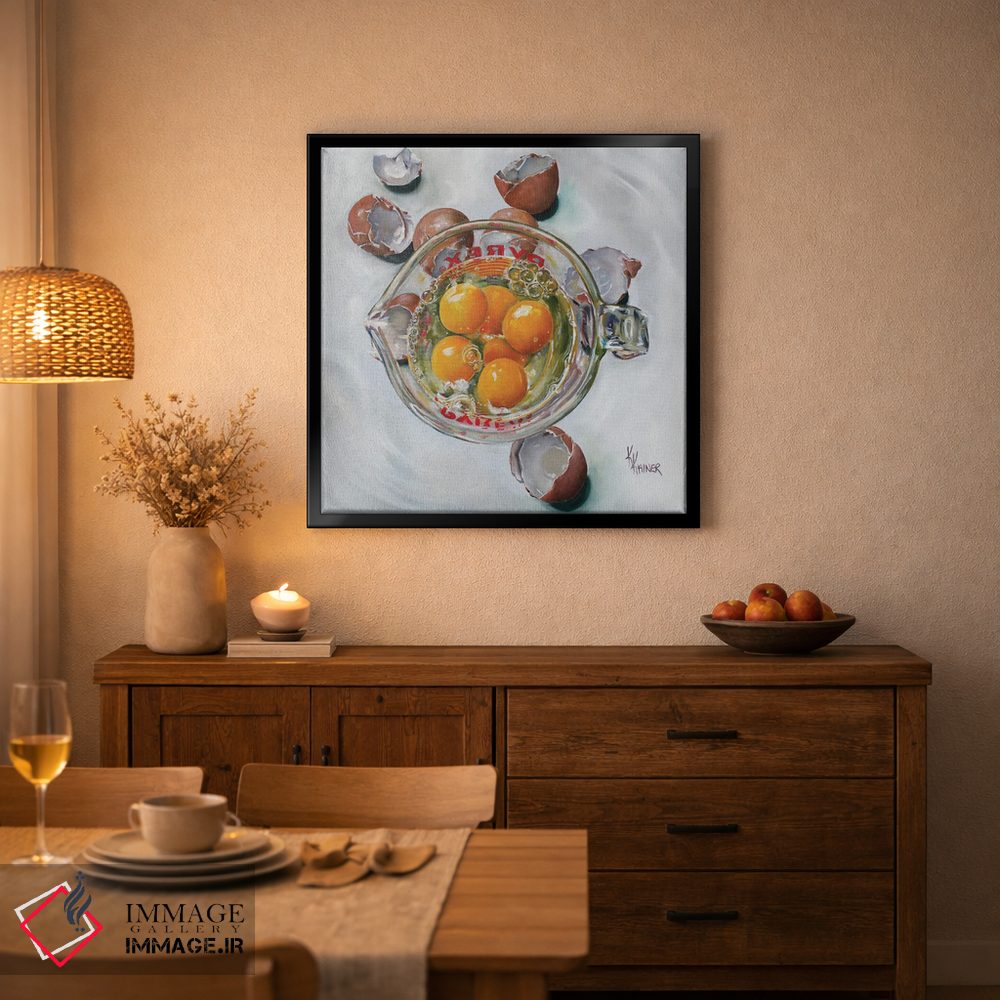 تابلو دکوراتیو تخم مرغ های اندازه گیری شده اثر کریستین کاینر - D5B