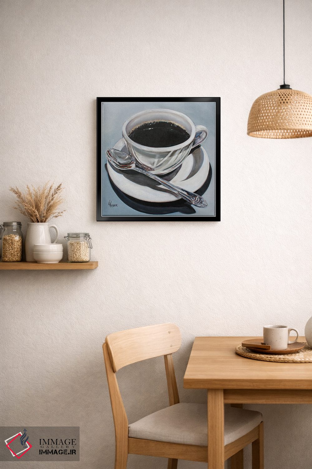 تابلو دکوراتیو قهوه صبحگاهی اثر کریستین کاینر - D4B