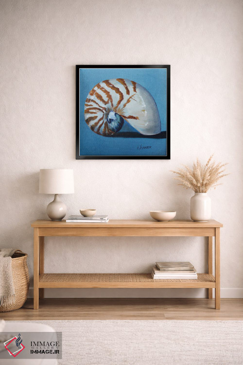 تابلو دکوراتیو صدف ناتیلوس اثر کریستین کاینر - D3B