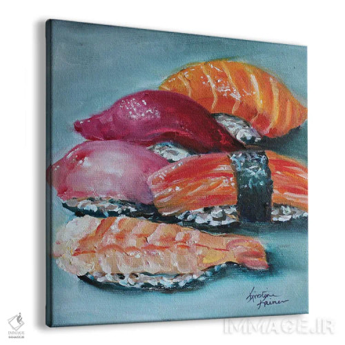 تابلو دکوراتیو سوشی نیگیری اثر کریستین کاینر - نمای پرسپکتیو محصول