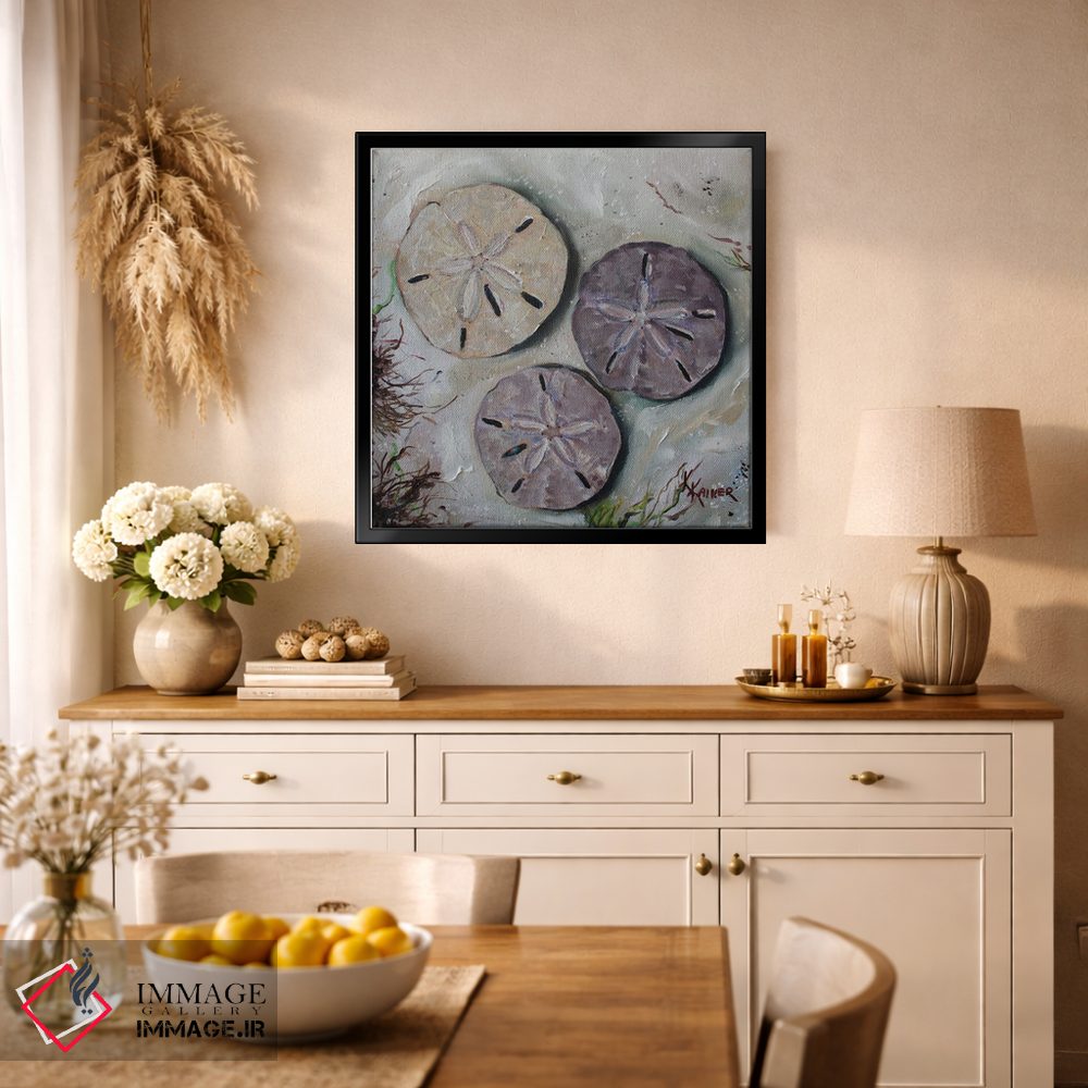 تابلو دکوراتیو صدف های دلار شنی اثر کریستین کاینر - D2B