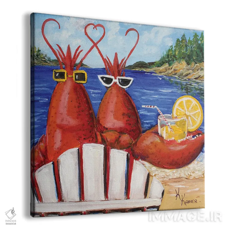 تابلو دکوراتیو خرچنگ های مین محبوب من اثر کریستین کاینر - نمای پرسپکتیو محصول