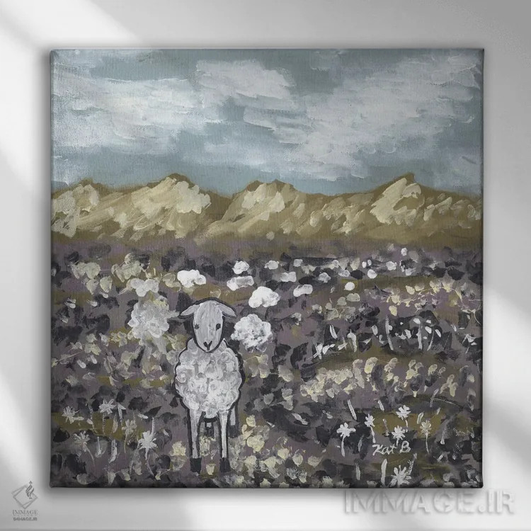 تابلو مدرن مزرعه بلک کریک اثر کاتلین برایان - نمای روبهرو روی دیوار