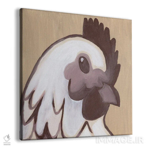 تابلو مدرن مرغ نقاشی شده اثر کاتلین برایان - نمای پرسپکتیو محصول