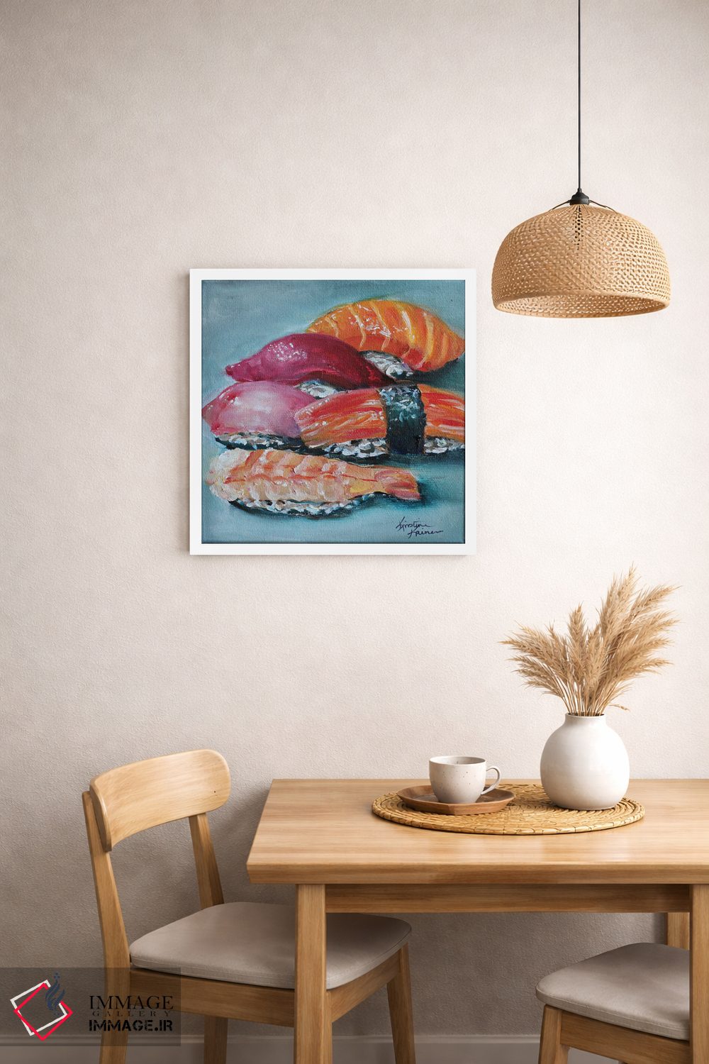 تابلو دکوراتیو سوشی نیگیری اثر کریستین کاینر - D1W