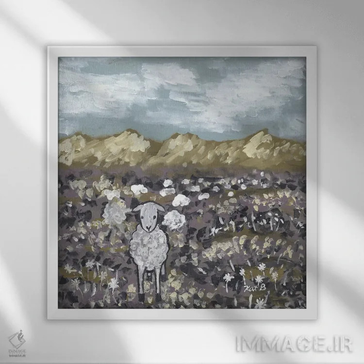 تابلو مدرن مزرعه بلک کریک اثر کاتلین برایان - نمای قابدار سفید