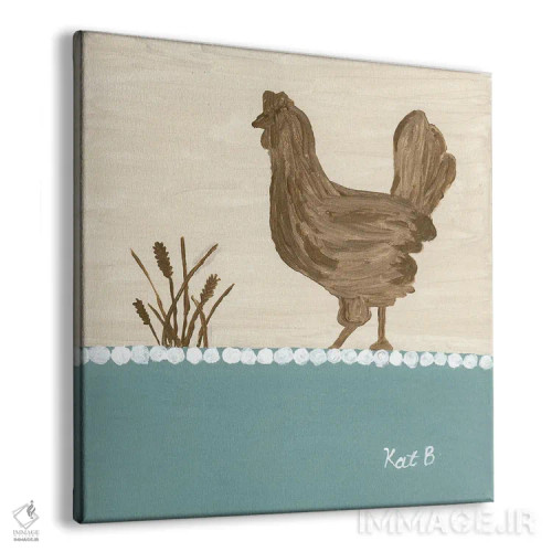 تابلو مینیمال در مرتع مرغ قهوه ای اثر کاتلین برایان - نمای پرسپکتیو محصول