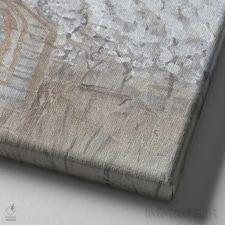 تابلو مدرن کلیسای طراحی مزرعه اثر کاتلین برایان - نمای نزدیک بافت بوم