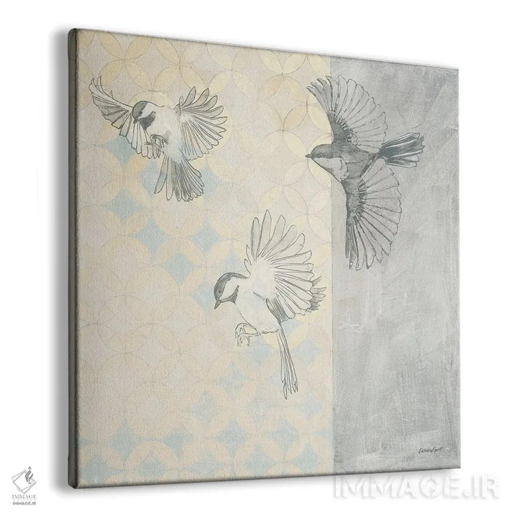 تابلو دکوراتیو فرود چکاده ها اثر کاترین لاول - نمای پرسپکتیو محصول