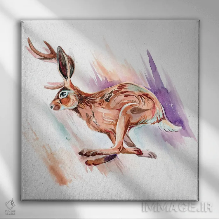 تابلو دکوراتیو جکلپ اثر کتی لیپسکامب - نمای روبهرو روی دیوار