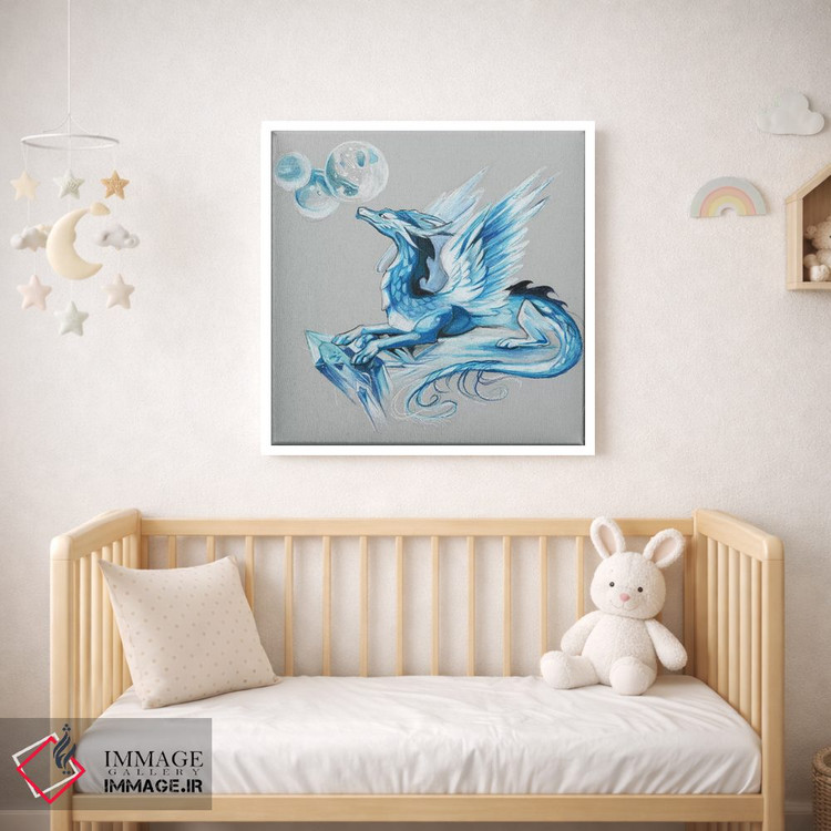 تابلو دکوراتیو اژدهای یخی اثر کتی لیپسکامب - D1W
