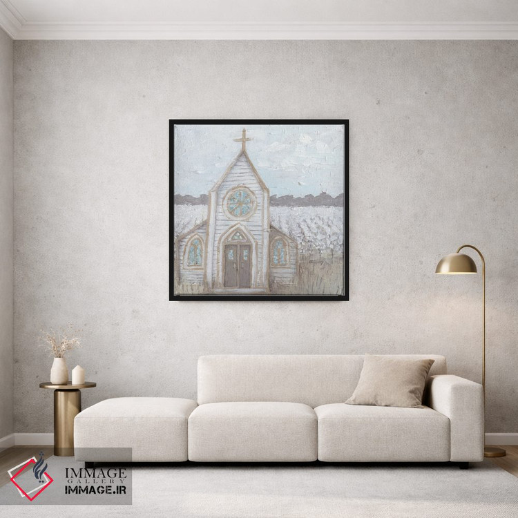 تابلو مدرن کلیسای طراحی مزرعه اثر کاتلین برایان - D1B