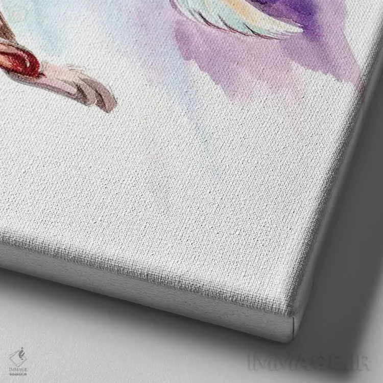 تابلو دکوراتیو جکلپ اثر کتی لیپسکامب - نمای نزدیک بافت بوم