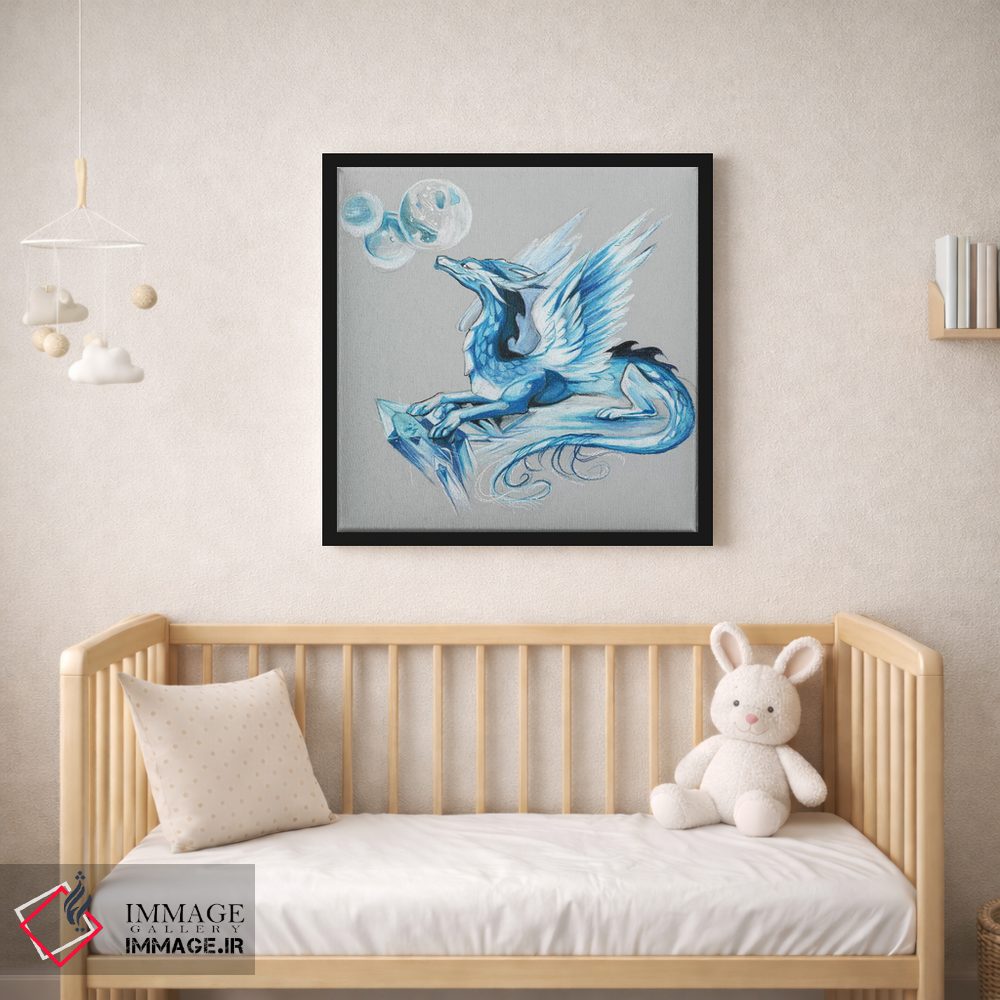 تابلو دکوراتیو اژدهای یخی اثر کتی لیپسکامب - D2B