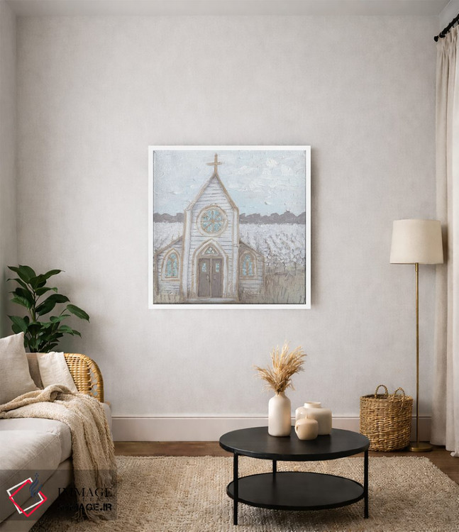 تابلو مدرن کلیسای طراحی مزرعه اثر کاتلین برایان - D3W