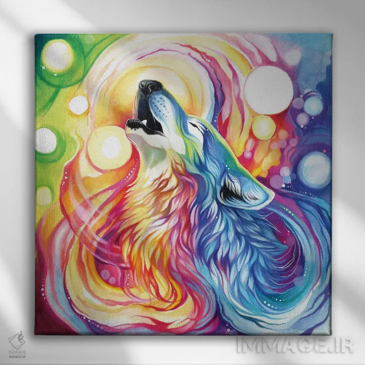 تابلو دکوراتیو ندای طبیعت وحشی ۲ اثر کتی لیپسکامب - نمای روبهرو روی دیوار