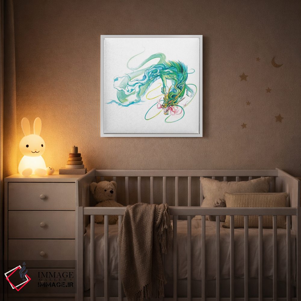 تابلو دکوراتیو اژدهای چینی اثر کتی لیپسکامب - D3W