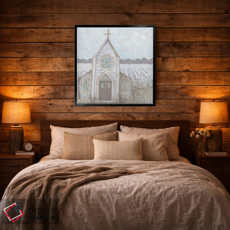 تابلو مدرن کلیسای طراحی مزرعه اثر کاتلین برایان - D4B