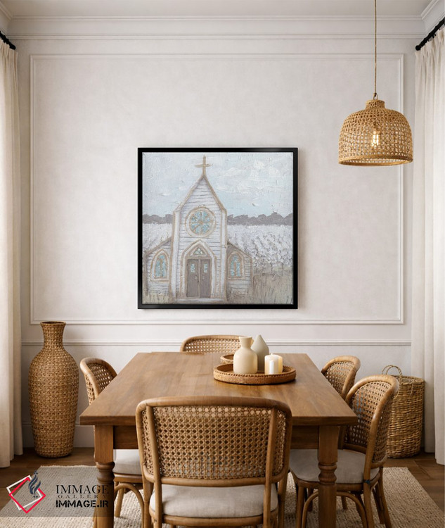 تابلو مدرن کلیسای طراحی مزرعه اثر کاتلین برایان - D6B