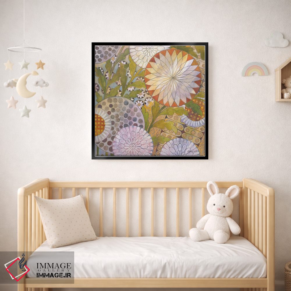 تابلو انتزاعی باغ خیالی ۲ اثر کاترین لاول - D2B