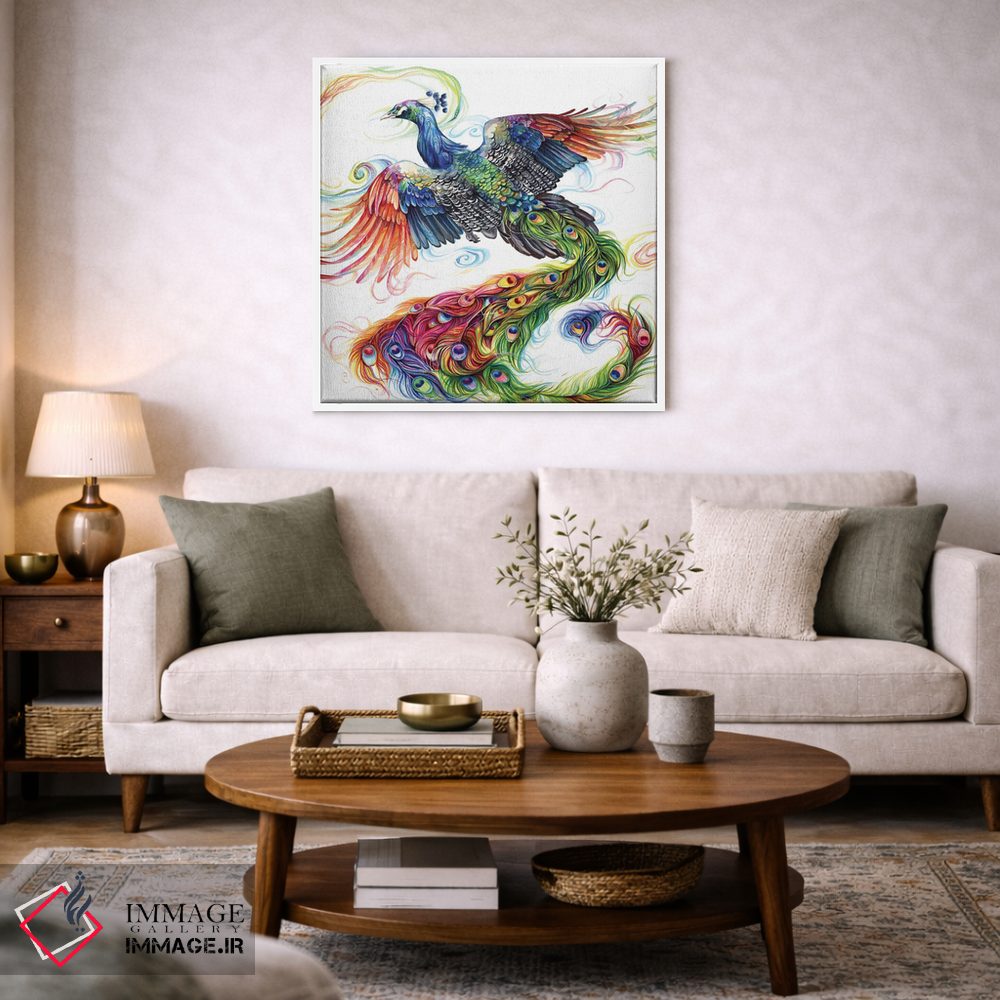 تابلو دکوراتیو طاووس اثر کتی لیپسکامب - D3W