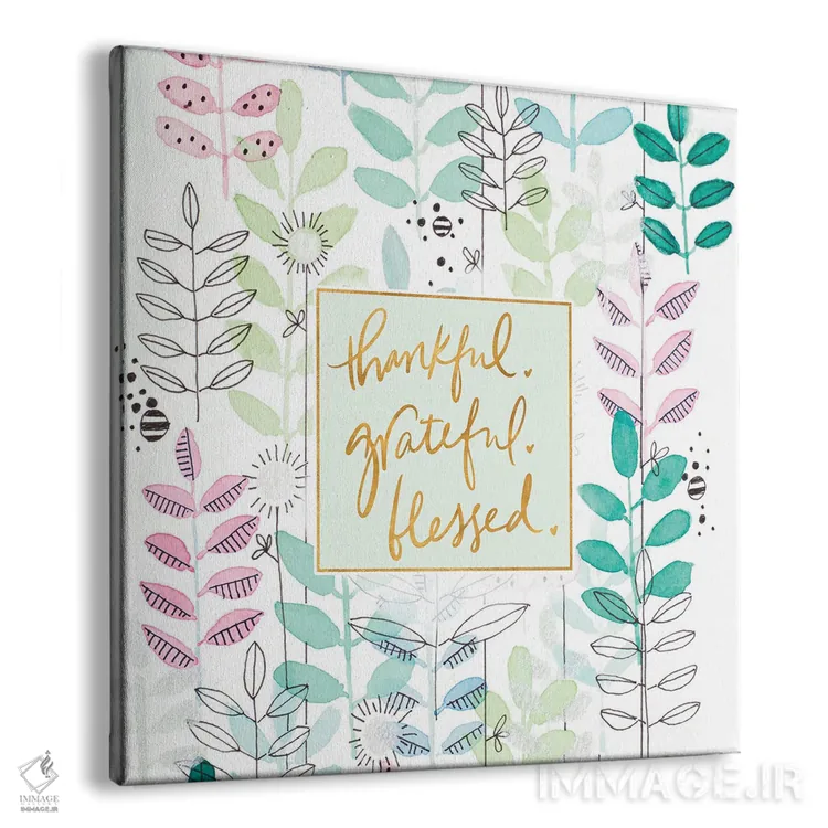تابلو دکوراتیو گیاهان شکرگزار و پر برکت اثر کرینلاکس - نمای پرسپکتیو محصول