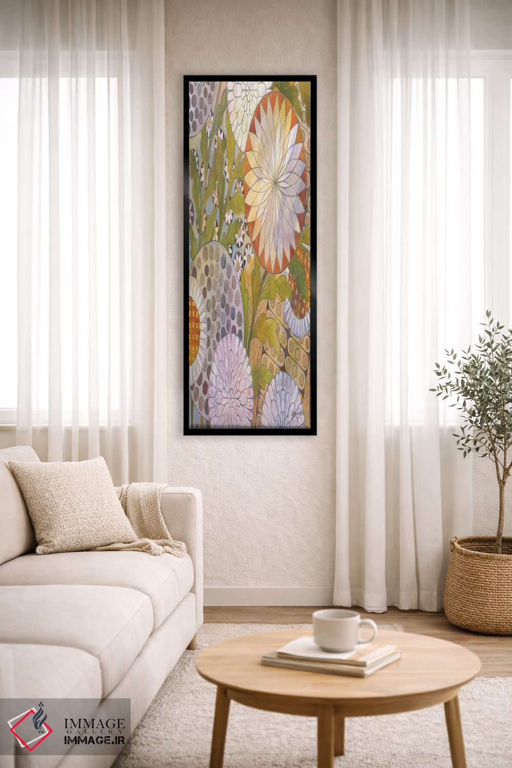 تابلو انتزاعی باغ خیالی ۲ اثر کاترین لاول - D4B