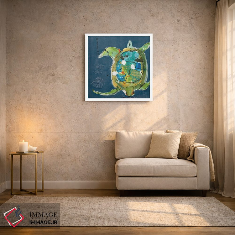 تابلو دکوراتیو لاک پشت چنتس اثر کلی دی - D1W