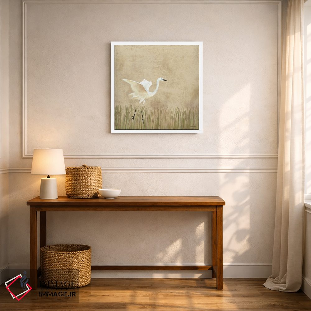 تابلو دکوراتیو فرود مرغ ماهی خوار ۱ اثر کاترین لاول - D5W