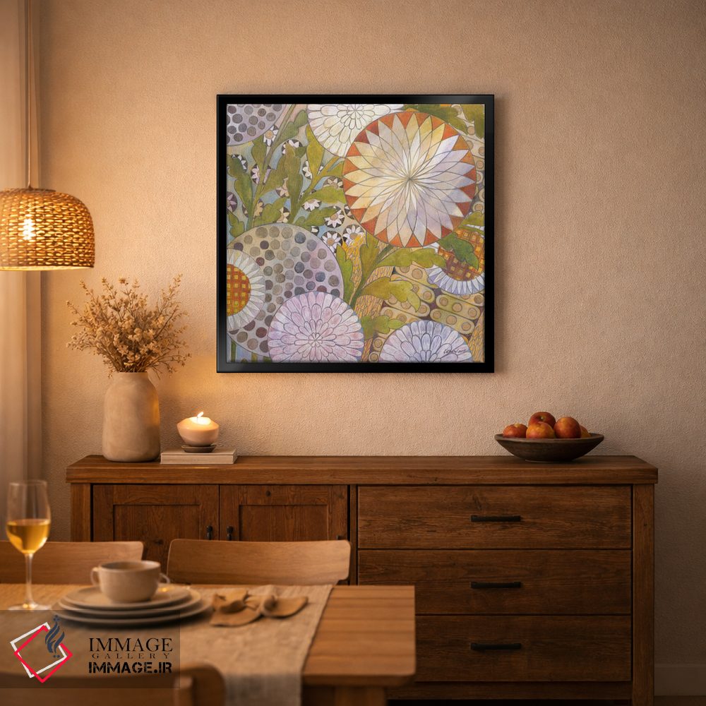 تابلو انتزاعی باغ خیالی ۲ اثر کاترین لاول - D5B