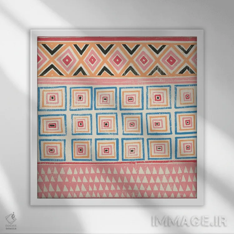 تابلو دکوراتیو کوبا ۱ اثر کاترین لاول - نمای قابدار سفید