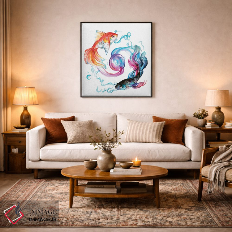 تابلو دکوراتیو ماهی اثر کتی لیپسکامب - D3B