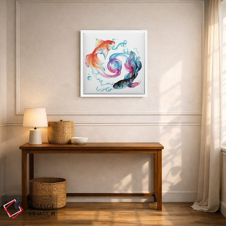 تابلو دکوراتیو ماهی اثر کتی لیپسکامب - D5W