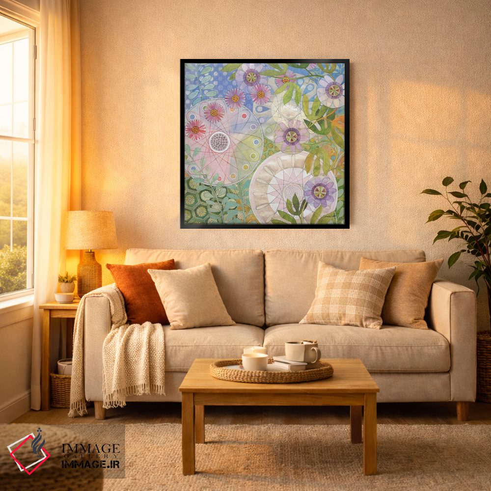 تابلو انتزاعی باغ خیالی ۴ اثر کاترین لاول - D2B