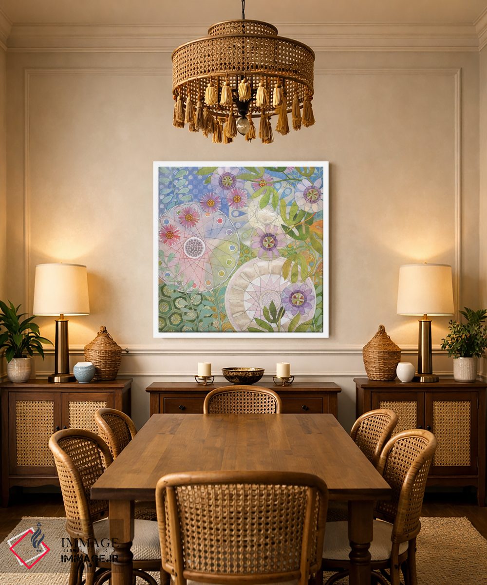 تابلو انتزاعی باغ خیالی ۴ اثر کاترین لاول - D1W