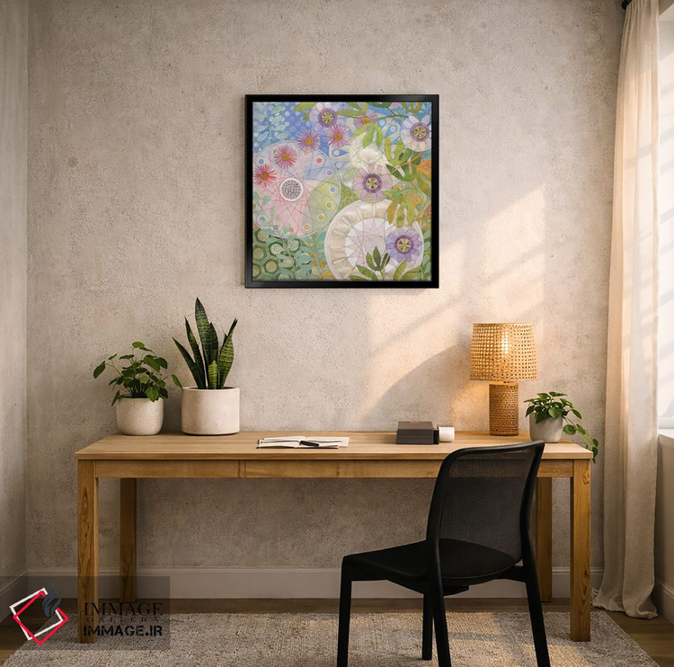 تابلو انتزاعی باغ خیالی ۴ اثر کاترین لاول - D5B