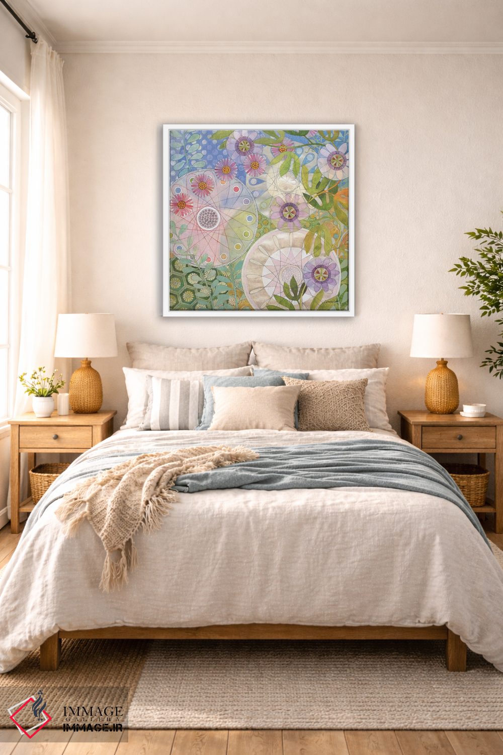 تابلو انتزاعی باغ خیالی ۴ اثر کاترین لاول - D4W