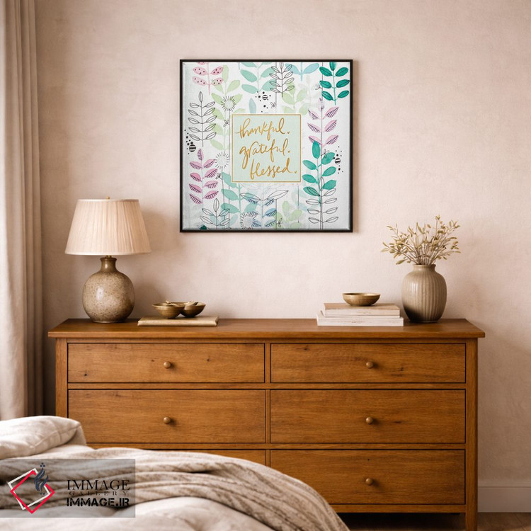 تابلو دکوراتیو گیاهان شکرگزار و پر برکت اثر کرینلاکس - D1B