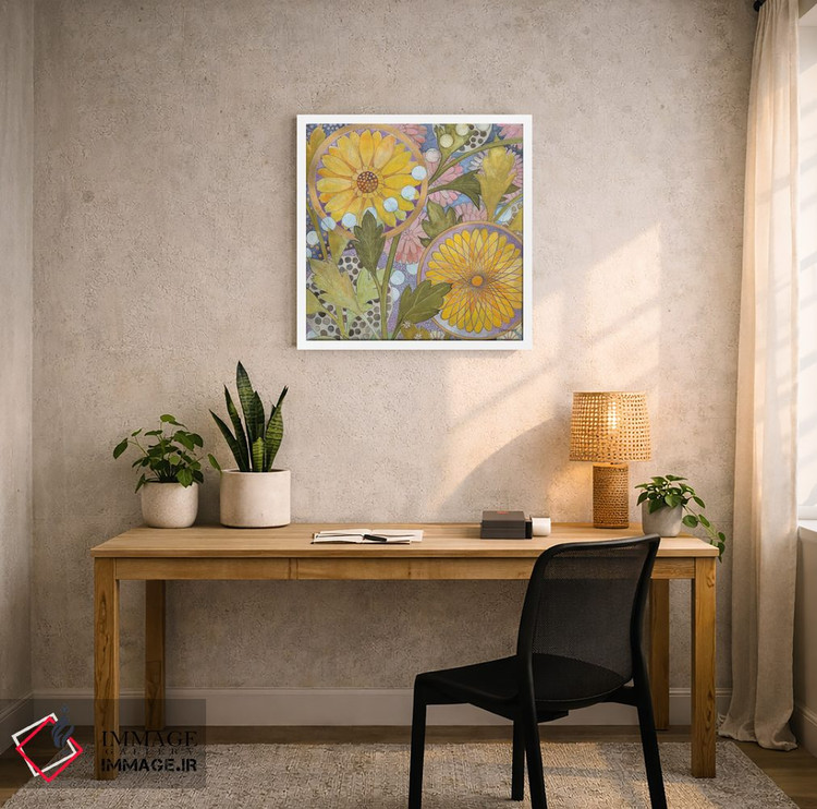 تابلو انتزاعی باغ خیالی ۱ اثر کاترین لاول - D3W